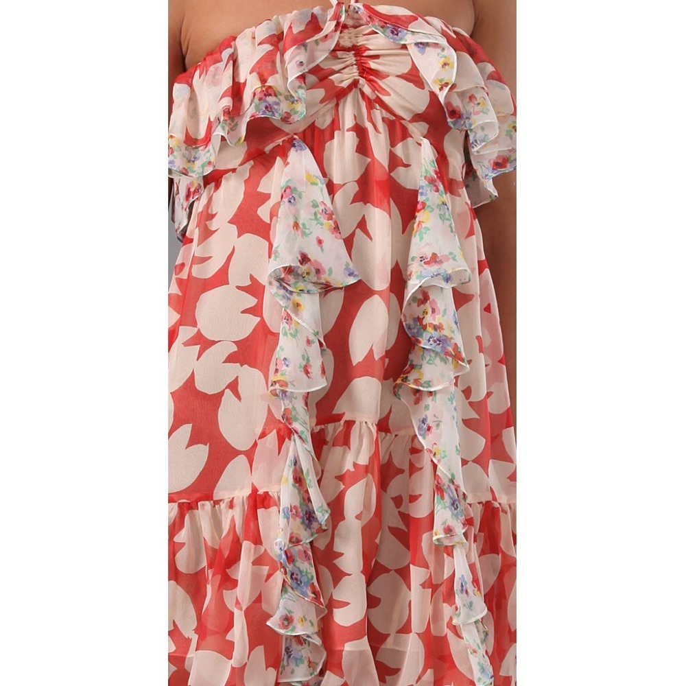 Jill Stuart Silk Halter Dress Lydia Floral Print - Picture 3 of 5
